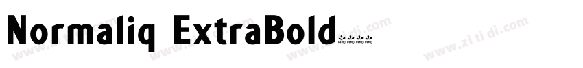 Normaliq ExtraBold字体转换